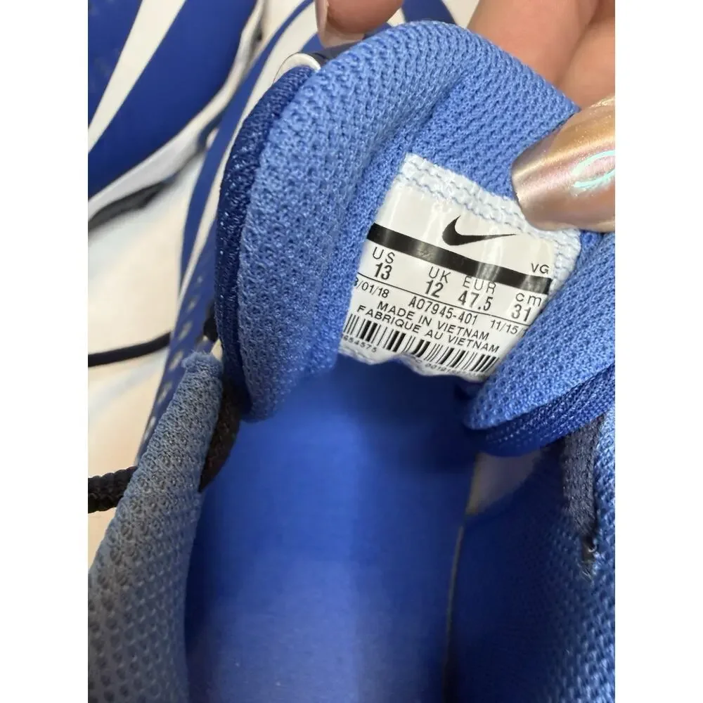 NWOB Nike Men’s 13 Lunar Vapor Ultrafly Elite 2 baseball cleats Blue A07945-401